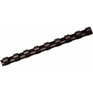 Fellowes Plastik-Binderücken, Format 10 mm, 25 Stück, f. Plastikbindemaschinen, schwarz, 25 Stück