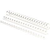 Fellowes Plastikbinderücken A4 21 Ringe weiß 12mm VE=100 Stück