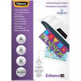 Fellowes - lamineerhoezen ft 210 x 297 mm, 160 micron (2 x 80 micron), glanzend, pak van 25 stuks