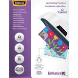Fellowes Laminierfolien A3 80mic VE=25 Stück glänzend