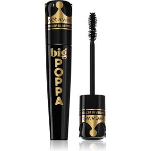 Wet n Wild Big Poppa Mascara voor Extreme Volume en Intense Zwarte Tint  Blackest Black 10 ml