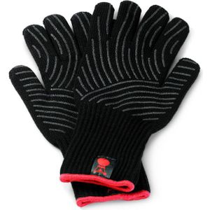 Weber - Premium handschoenen maat S/M zwart rood