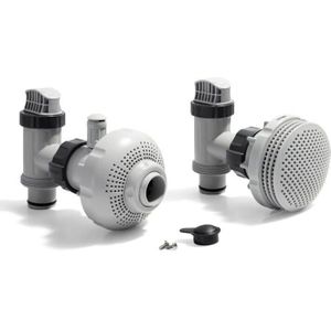 Intex 26004 set afsluiters + aansluitingen zwembad (38mm)  voor filterpompen met een maximaal debiet van 7m³.