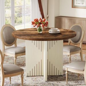 Ronde Eettafel 120 cm Zwart, Eettafel voor 4 Personen Keuken Ronde Eettafel 120 cm Zwart, Eettafel voor 4 Personen Keuken
