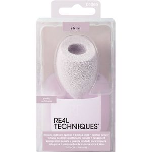 Real Techniques Sponges Spons Miracle Cleanse Sponge + Sponge Keeper