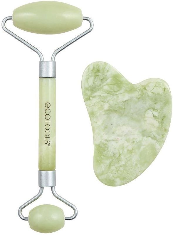 EcoTools - Jade Roller & Gua Sha - Massageroller - 2 st