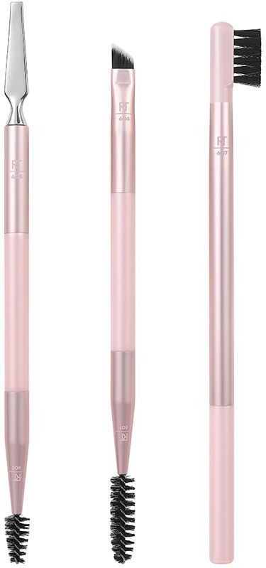 Real Techniques Make-Up Borstel Set Real Techniques Brow Styling Roze 3 Onderdelen