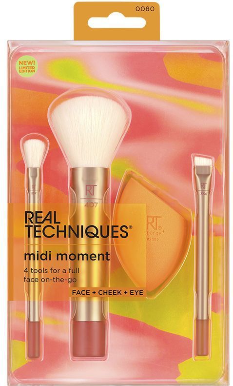 Real Techniques Make-Up Borstel Set Real Techniques Midi Moment 4 Onderdelen
