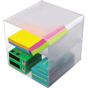Generic Deflecto Classic Cube organizer tweedelig