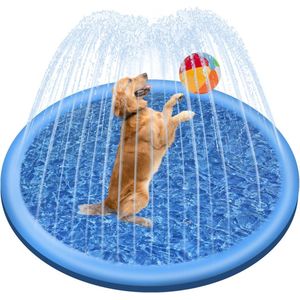 LWLWA Kattenzwembad, opvouwbaar hondenzwembad, 50 x 10 cm zwembad voor
