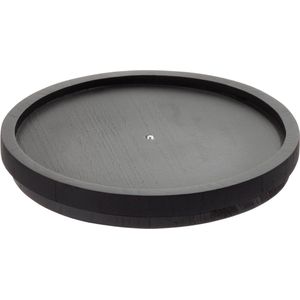 Draaiplateau, universeel roterend plateau voor taarten, TV, elektronica en verzamelobjecten, 15 kg, antislip, zwart