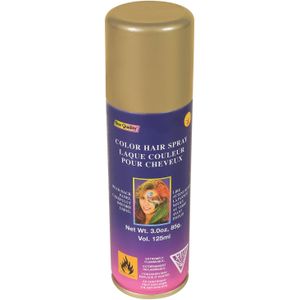 Rubies Haar verf/spray - goud - spuitbus - 125 ml - Carnaval