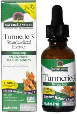 Natures Answer - Turmeric-3 - Kurkuma Extract - Alcoholvrij - Kruidenpreparaat