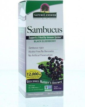 Natures Answer - Sambucus - Voedingssupplement - 120 ml - Vlierbessen Extract