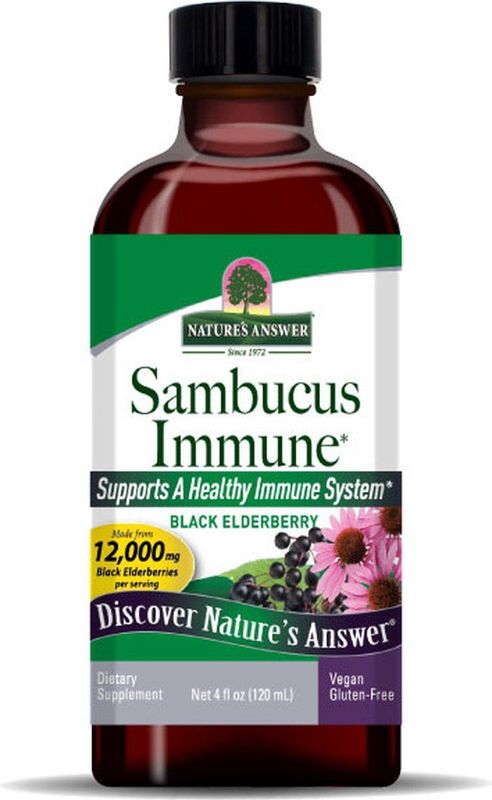 Nature's Answer - Sambucus Kids - Vlierbessen Extract - 120ml - Kruidenpreparaat