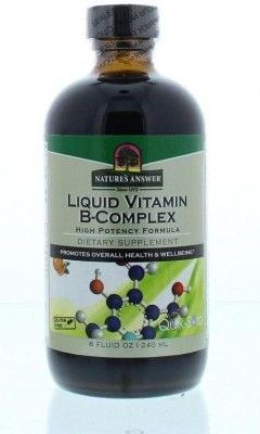 Nature's Answer - Liquid Vitamin B - Vloeibare Vitamine B-complex - 240 ml - Natuurlijke Manderijnsmaak