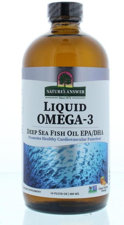 Vloeibare Omega 3 - 480ml - Natuurlijke Sinaasappelsmaak - Omega 3 Supplement