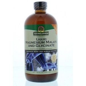 Natures Answer Vloeibaar magnesium malaat & bisglycinaat 480ml