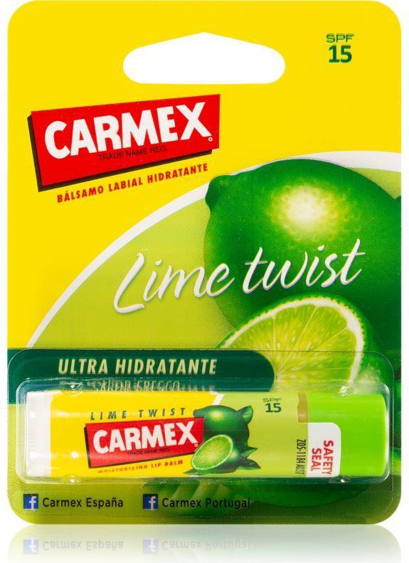 Carmex Lime Twist Hydraterende Lippenbalsem Stick SPF 15 4.25 g