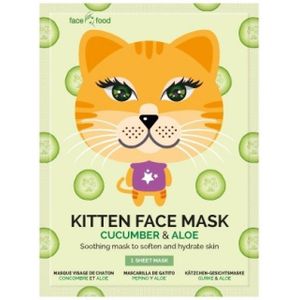 Montagne Jeunesse - Kitten Face Mask - Gezichtsmasker - Met Komkommer en Aloë Vera