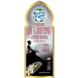 Earth Kiss - Black Clay & Tangerine - Gezichtsmasker - Detoxifying Clay Peel-Off