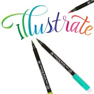 Sakura Koi coloring brush pen - 12 bruin