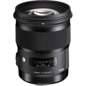 Sigma - 50mm f/1.4 DG HSM Art - Nikon Objectief - Zwart - Thermally Stable Composite