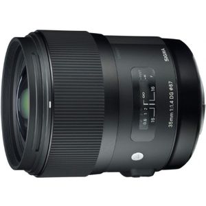 Sigma 35mm, f/1.4 DG HSM ART Canon EF (Canon EF-S, Canon EF, APS-C / DX, Volledig formaat), Objectief, Zwart