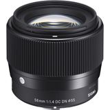 Sigma 56 mm F1,4 DC DN Contemporary lens (55mm filterschroefdraad) voor Micro Four Thirds objectief bajonet