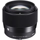 Sigma - 56mm F/1.4 DC DN - Camera Lens - Zwart - Stof- en Spatwaterdicht