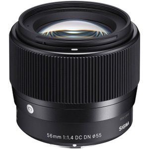 Sigma - 56mm F/1.4 DC DN - Camera Lens - Zwart - Stof- en Spatwaterdicht