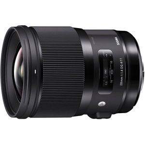 Sigma 28mm F1.4 DG HSM Art - Groothoekobjectief - Compatibel met Full-Frame - Zwart - Glas