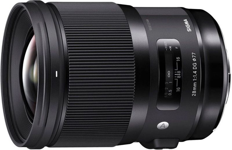Sigma 28mm F1.4 DG HSM Art - Groothoekobjectief - Compatibel met Full-Frame - Zwart - Glas