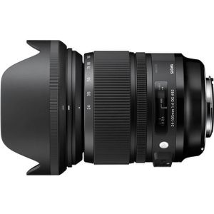 Sigma 24-105mm, f/4 DG OS HSM ART, Nikon F (Nikon F, Volledig formaat), Objectief, Zwart