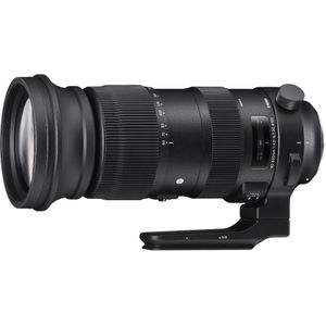 Sigma 60-600mm f/4.5-6.3 DG OS HSM Sports (Canon EF, APS-C / DX, Volledig formaat), Objectief, Zwart