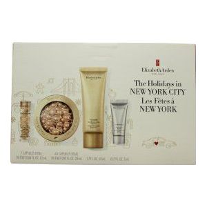 Elizabeth Arden - Ceramide Geschenkset - 60 Capsules - Advanced Ceramide Serum - 7 Capsules - Advanced Ceramide Oogserum - 50ml Ceramide Purifying Cream Reiniger - 5ml Superstar Booster