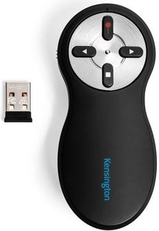 Kensington 2.4Ghz Draadloze Presenter - Afstandsbediening voor Presentaties - met Rode Laser - Zwart