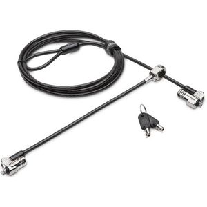 Kensington NanoSaver kabelslot Zwart, Roestvrijstaal 1,8 m