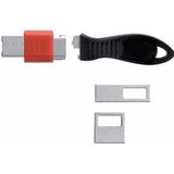 Kensington - Usb Port Lock - Beveiliging - Zwart/Rood - Lichtgewicht 50g