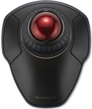 Kensington Orbit Draadloze Trackball met Scrollring - Zwart/Rood