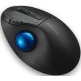 Trackball Kensington Pro Fit Ergo TB450, ergonomisch, Bluetooth, 2,4 GHz, 400/800/1200/1600 DPI, Plug & Play, zwart