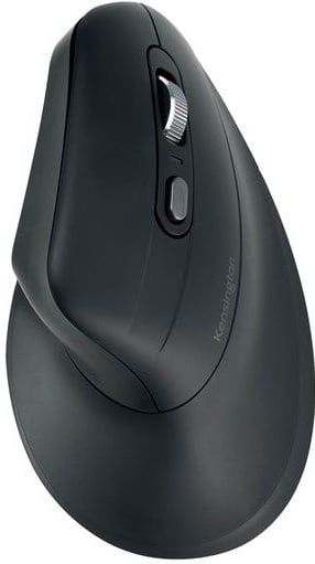 Vertikalmaus Kensington MY630 EQ Pro Fit™ Ergo M, kabellos, wiederaufladbarer Akku, 6 Tasten und Scrollrad, 1000/1600/2400 dpi, PCR, schwarz