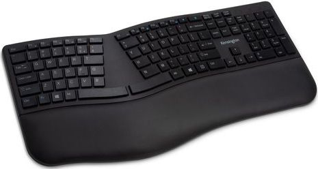 Kensington Pro Fit® Ergonomische Draadloos Toetsenbord - Inclusief Batterijen - Qwerty US Layout - Zwart