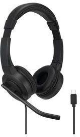 Kensington H1000 Headset USB-C - Zwart - Kunstleer - Met Ruisonderdrukking