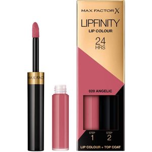 Max Factor Lipfinity Lip Colour 020 Angelic 2-step Longlasting Lipstick - 1+1 Gratis