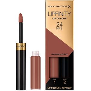 Max Factor Lipfinity Lip Colour 190 Indulgent 2-Step Longlasting Lipstick - 2e voor €1.00