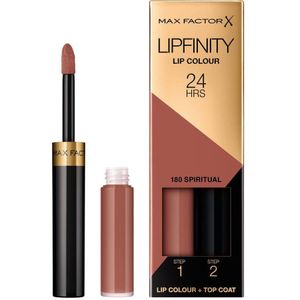 Max Factor Lipfinity Lip Colour 180 Spiritual 2-step Longlasting Lipstick - 1+1 Gratis