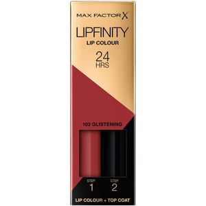 Max Factor Lipfinity Lip Colour Langaanhoudende Lippenstift met Balsem Tint 102 Glistening 4,2 gr