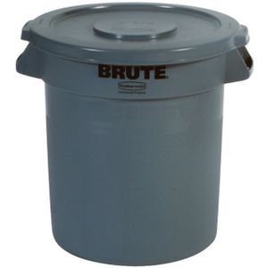 Rubbermaid Brute Container - Rond - 37,9 l - Grijs - Exclusief deksel
