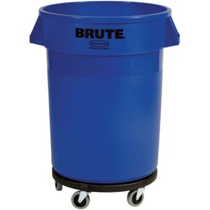 Afvalbak Kunststof Blauw | 121 Liter